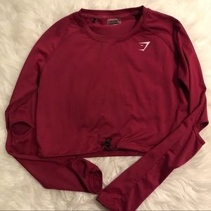 Gymshark Tops - Gymshark maroon crop top Gymshark Tops - Gymshark maroon crop top